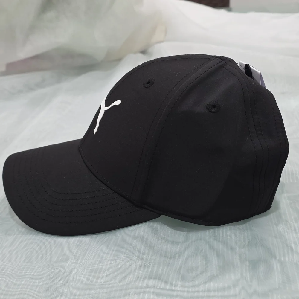 Puma Pet Cap in Black with White Logo